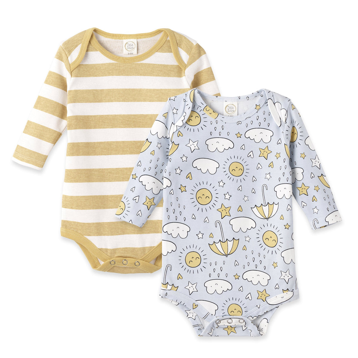 Tesa Babe Baby Unisex Clothes Bodysuit Set / NB Sunny Splash Set Of 2 Bodysuits