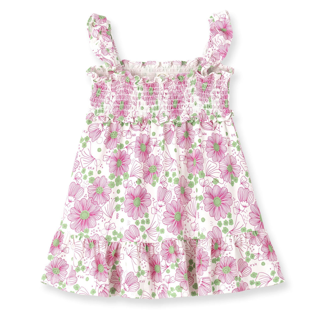 Tesa Babe Base Product Dream Garden Butterfly Sleeve Smocked Dress - Youth