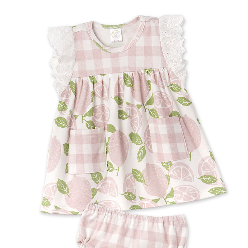 Tesa Babe Base Product Pink Lemonade Dress Set (Toddler)