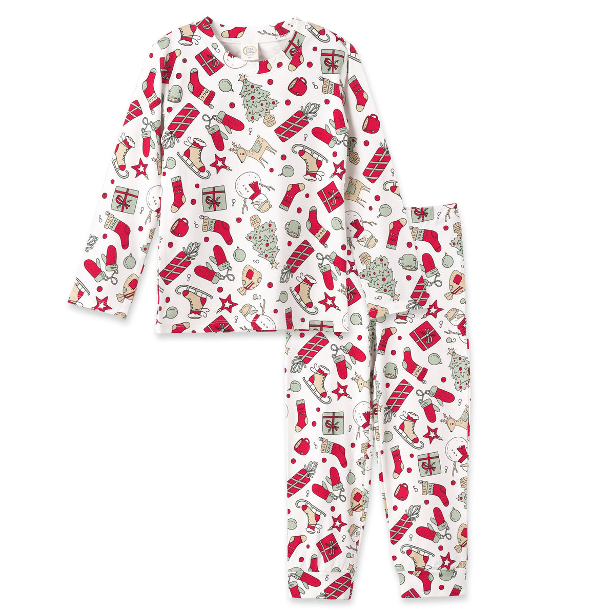 Tesa Babe Kid's Pajamas Sleep Set / 18-24M Holly Jolly Kids Bamboo Pajama Set