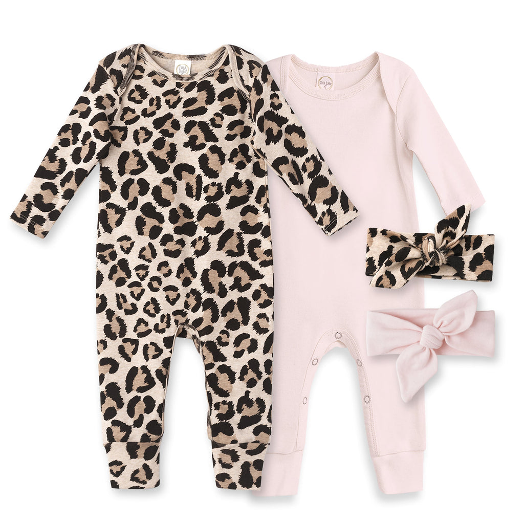 Tesa Babe Sale Offering Leopard Pink Cotton Girls Gift Bundle