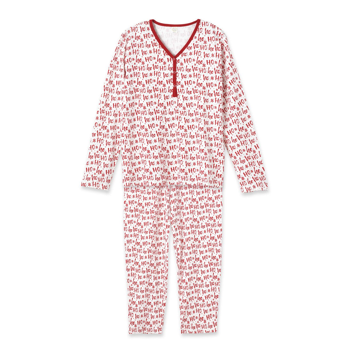 Tesa Babe Women's Loungewear Sleep Set / XS Ho-Ho-Ho Bamboo Women's Pajama Set