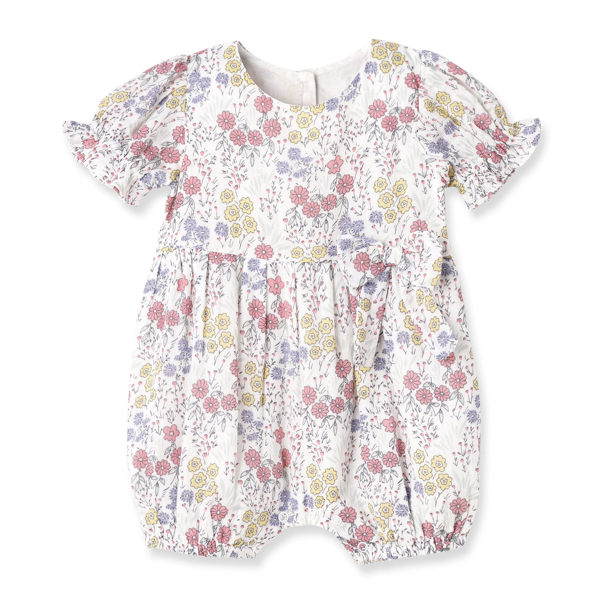 Truffles Baby Girl Clothes Romper / 0-3M Floral Cotton Baby Romper with Bow