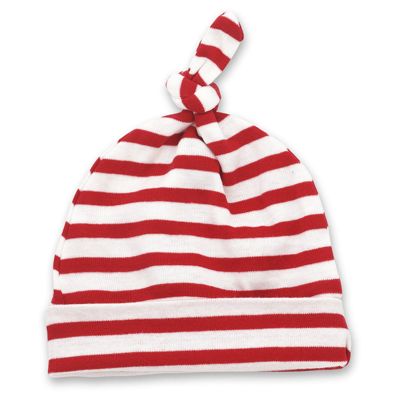 Tesa Babe Baby Accessories Baby Hat Red Striped Knotted