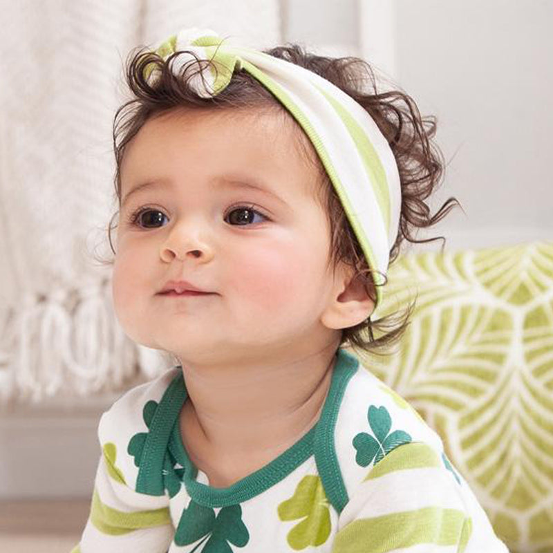 Tesa Babe Baby Accessories Headband / One Size Baby Headband Green Stripes