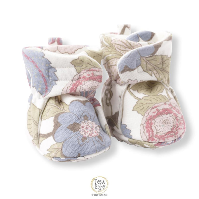 Tesa Babe Baby Booties Floral Tapestry Baby Booties