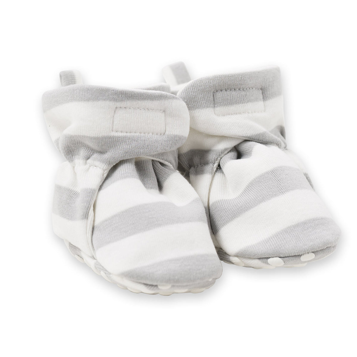 Tesa Babe Baby Booties Booties / NB-3 months Grey Stripe Baby Booties