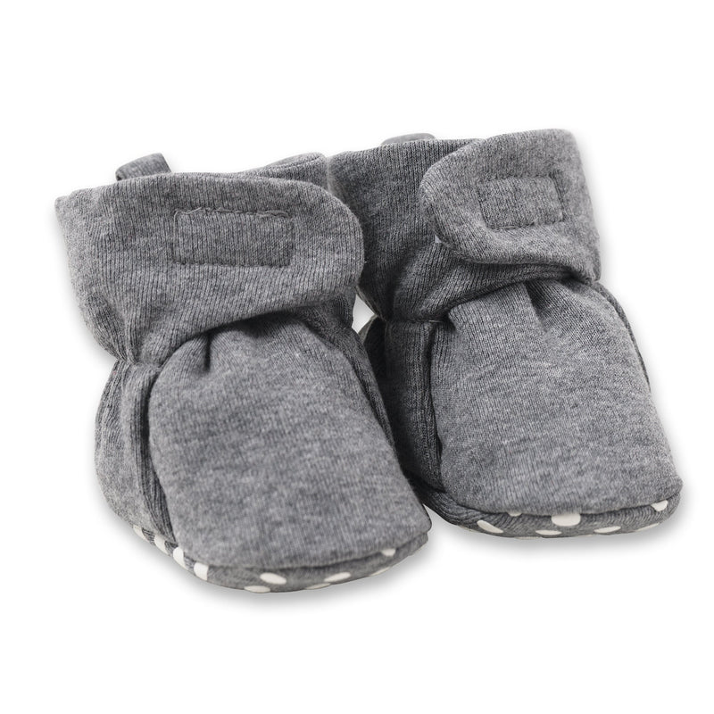 Tesa Babe Baby Booties Booties / NB-3 months Heather Charcoal Baby Booties