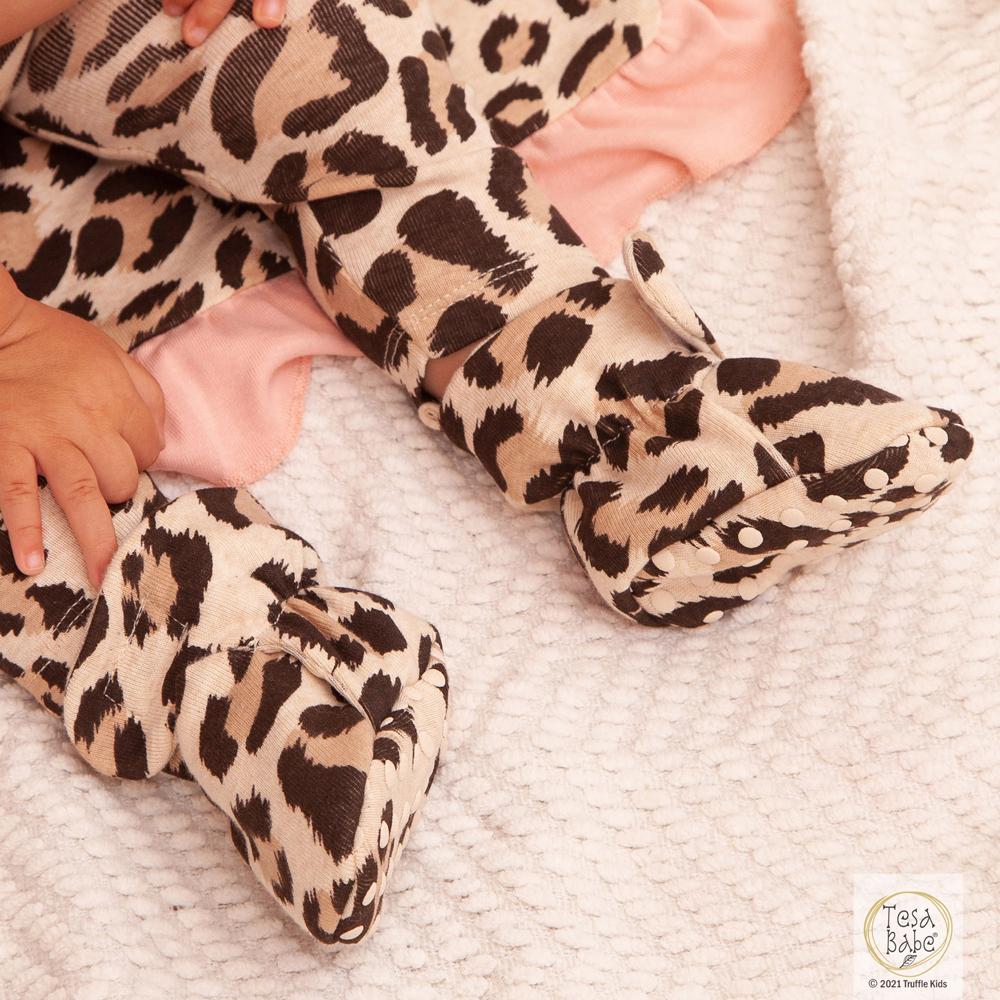 Tesa Babe Baby Booties Leopard Baby Booties