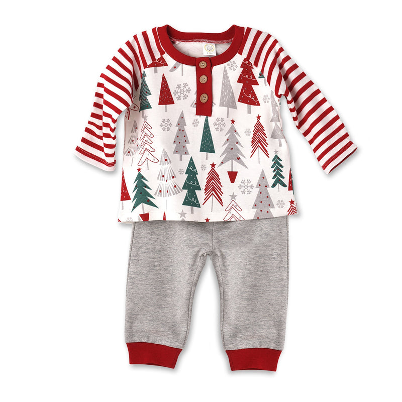 Tesa Babe Baby Boy Clothes Top and Bottom / 6-12 Months Baby Boy Christmas Outfit