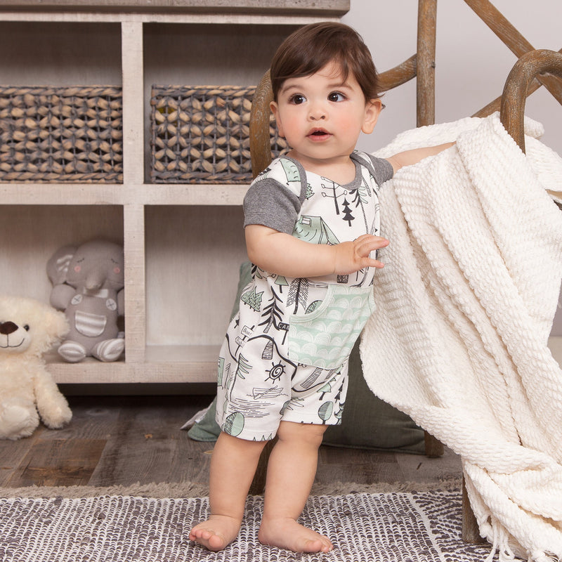 Tesa Babe Baby Boy Clothes Campout Short Romper