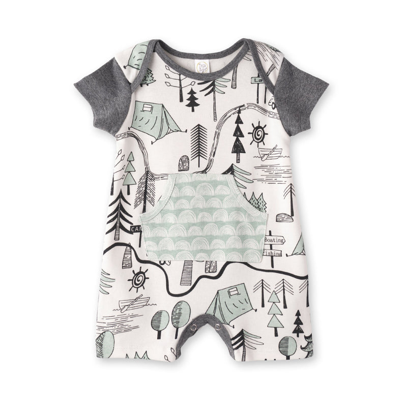 Tesa Babe Baby Boy Clothes Romper / 0-3M Campout Short Romper