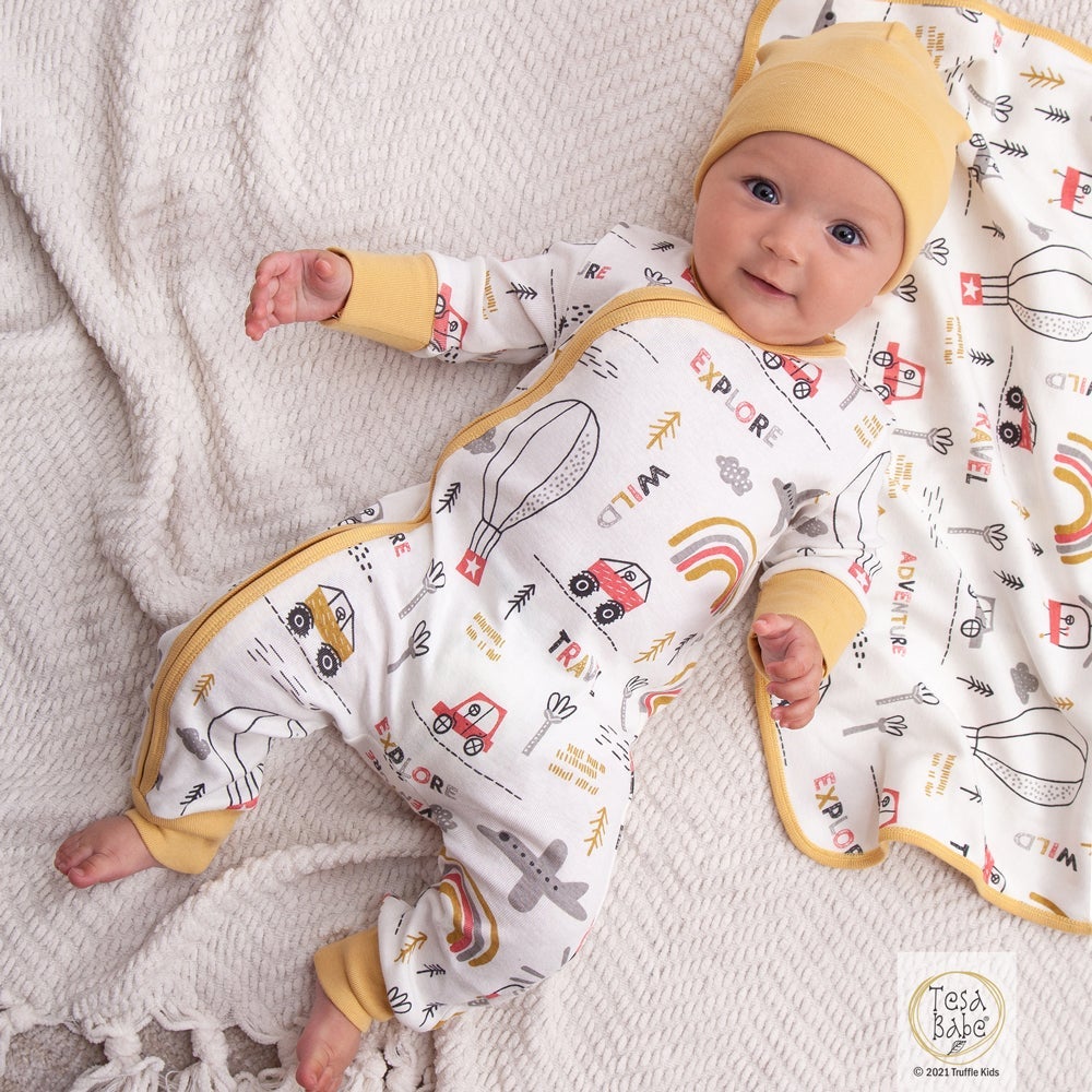 Tesa Babe Baby Boy Clothes Copy of Baby Boy Woodland Zipper Romper