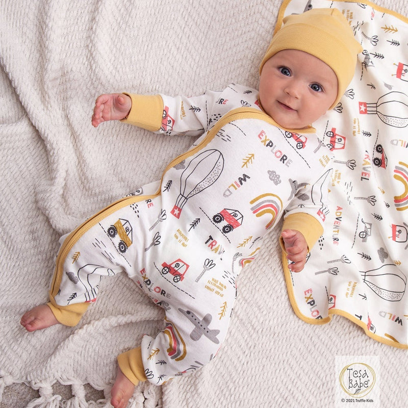 Tesa Babe Baby Boy Clothes Copy of Baby Boy Woodland Zipper Romper