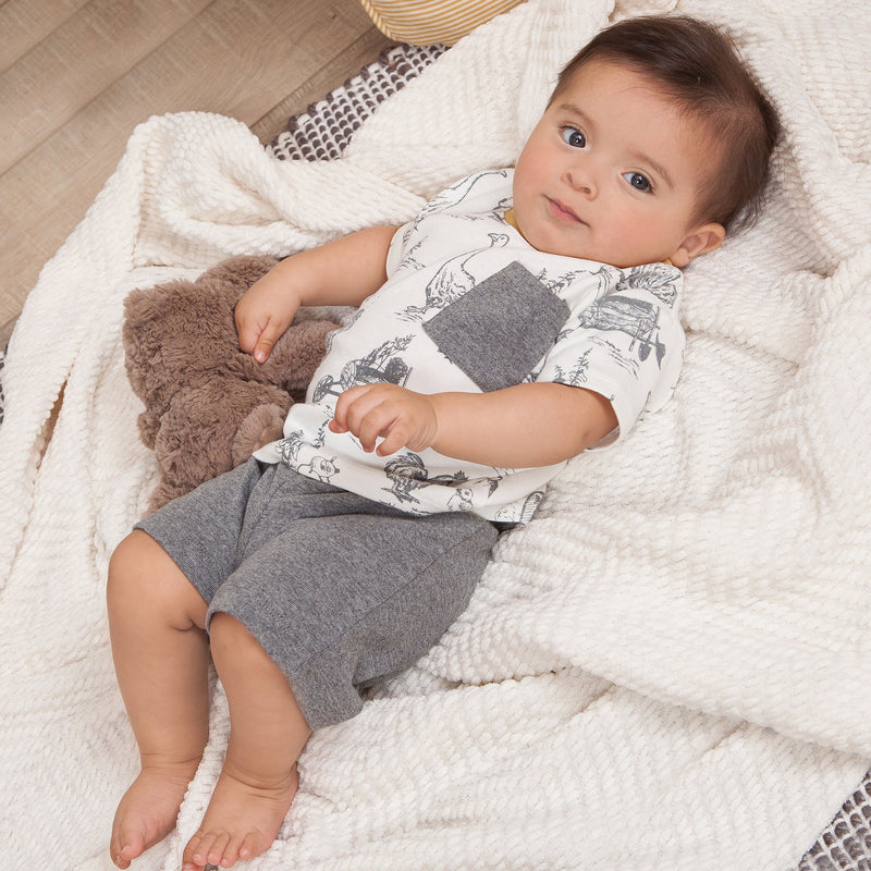 Tesa Babe Baby Boy Clothes Country Farm Tee & Shorts