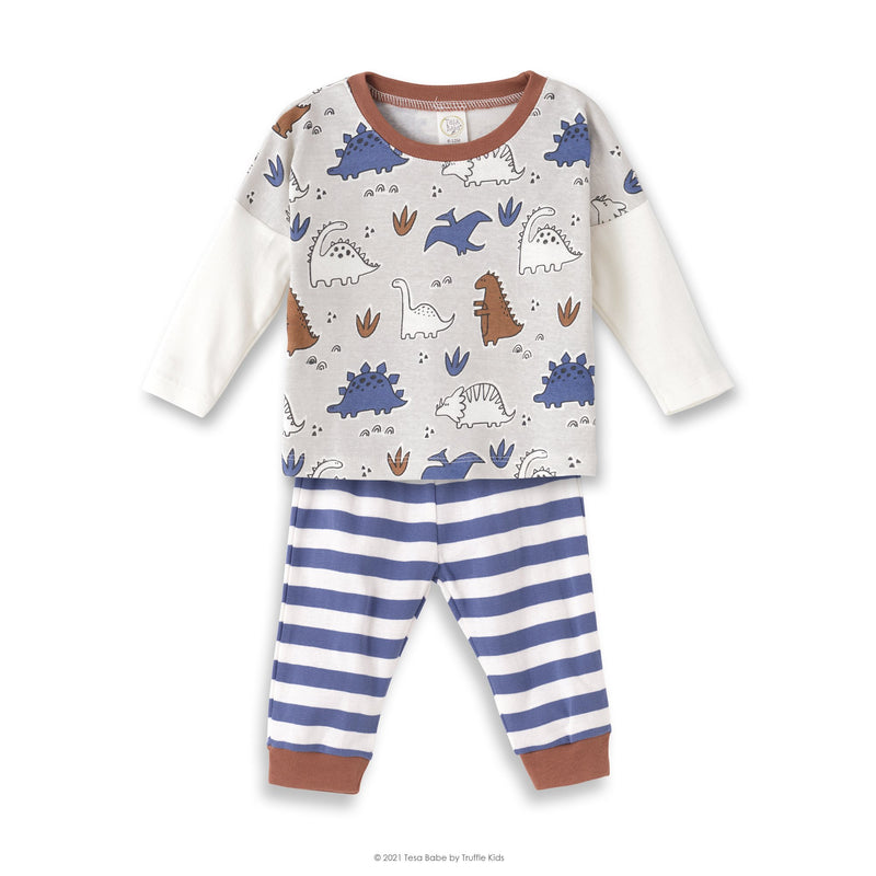 Tesa Babe Baby Boy Clothes Top & Pants / 3-6 months Dinosaurs Boy T-Shirts & Pants