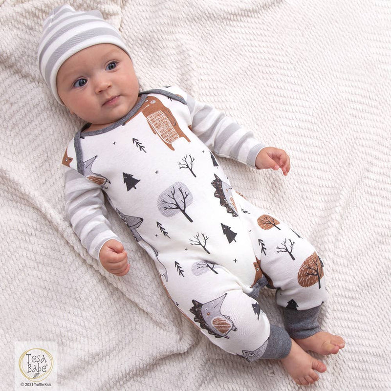 Tesa Babe Baby Boy Clothes Forest Critters Romper