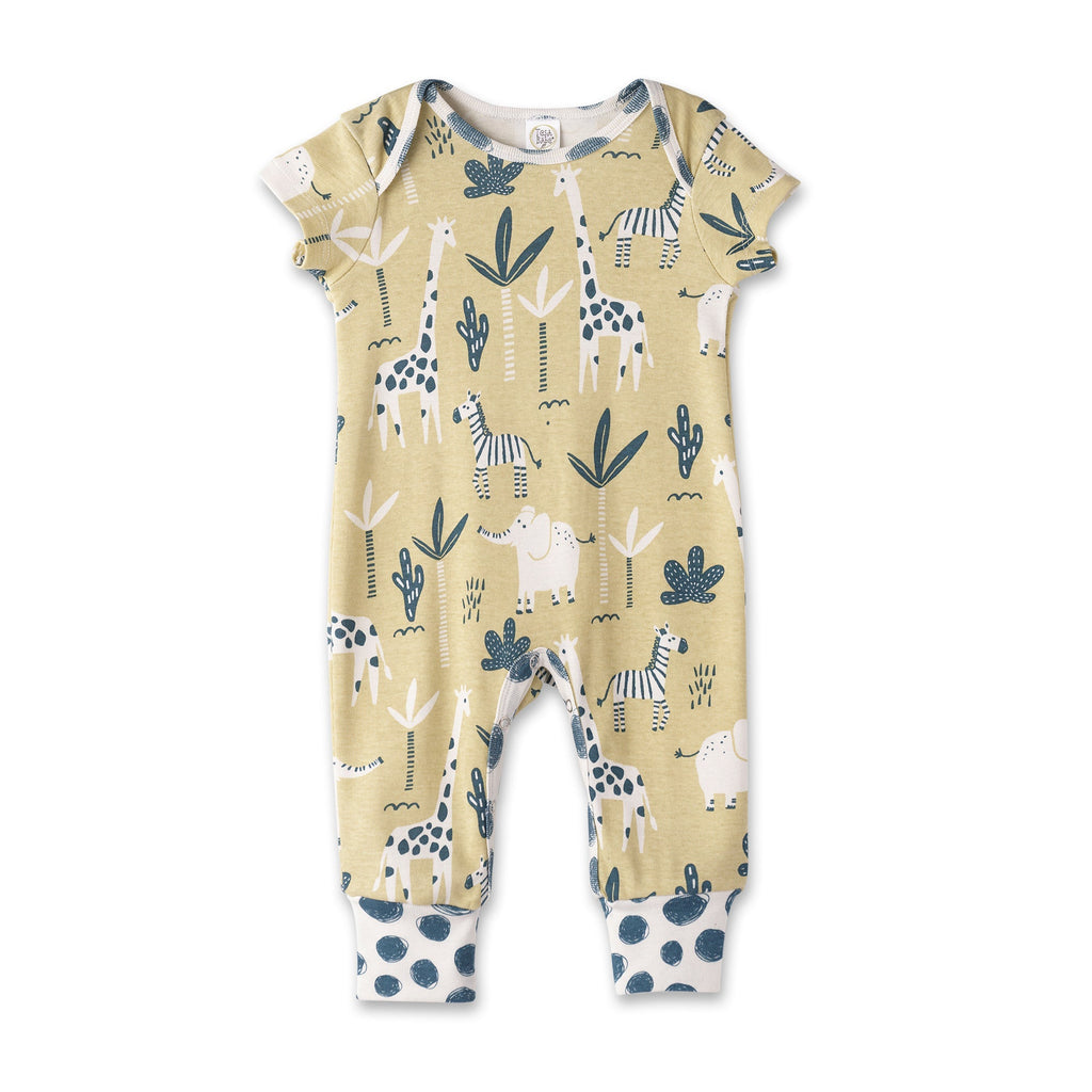 Tesa Babe Baby Boy Clothes Romper / NB Jungle Picnic Romper