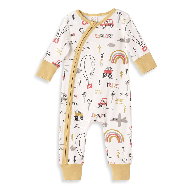 Tesa Babe Baby Boy Clothes NEW! Adventuresome Zipper Romper
