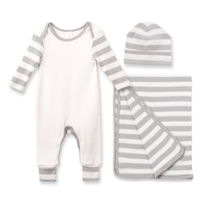 Tesa Babe Baby Gift Sets Gift Set / Newborn 3 Pc Grey Stripe Gift Set