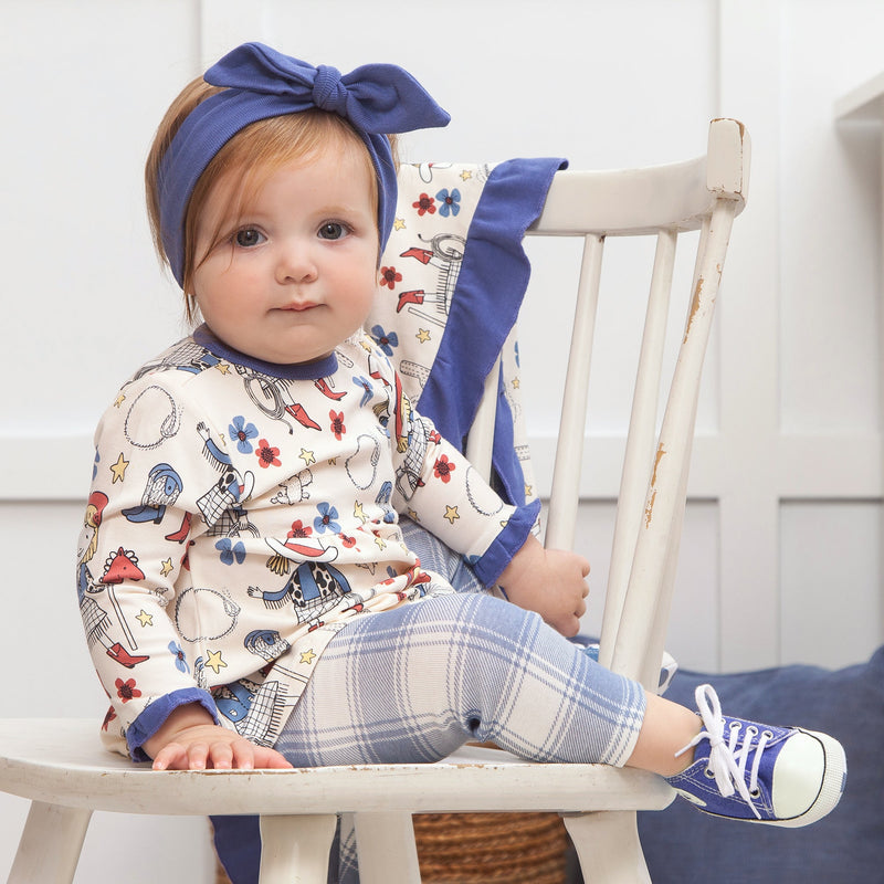 Tesa Babe Baby Girl Clothes Annie Oakley LS W/Ruffle Cuff Top & Leggings