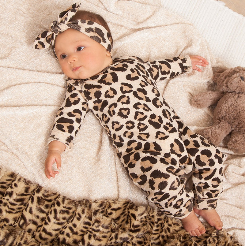 Tesa Babe Baby Girl Clothes Romper / Newborn Baby Girl Leopard Cheetah Romper