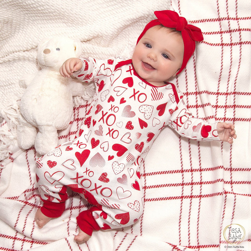 Tesa Babe Baby Girl Clothes Baby Girl Valentine Heart Romper
