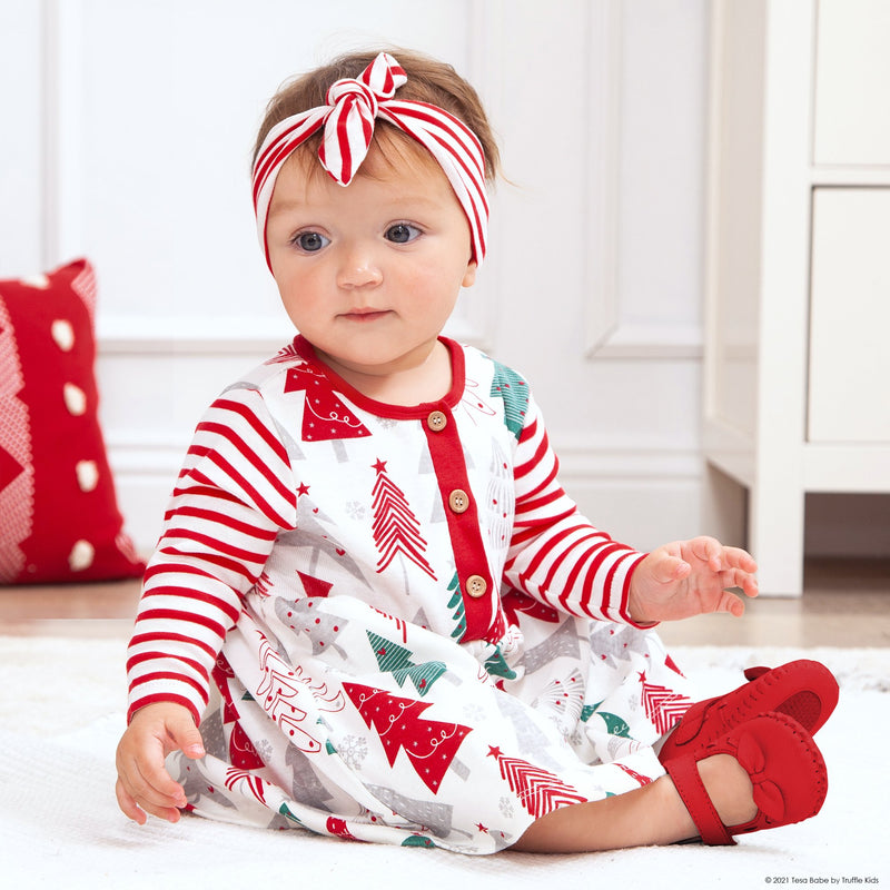 Tesa Babe Baby Girl Clothes Christmas Tree Dress