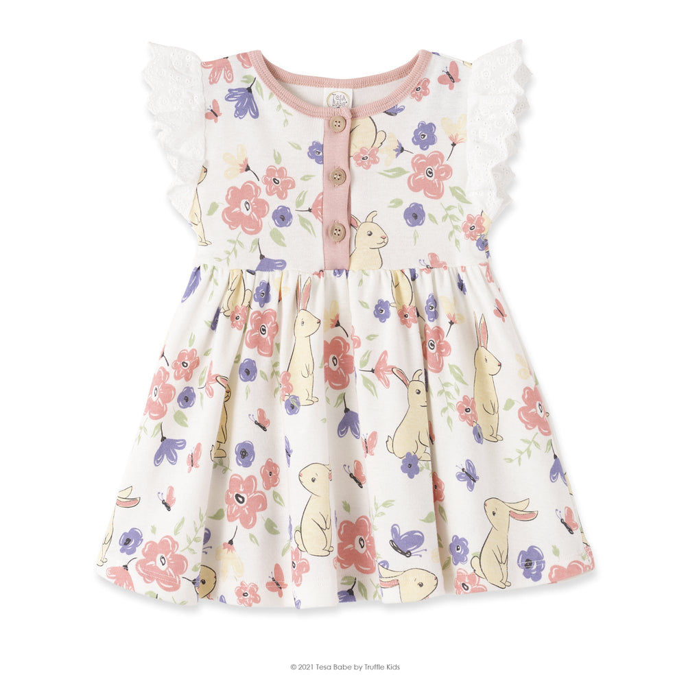 Baby Girl's Easter Garden Cotton Dress – Tesa Babe