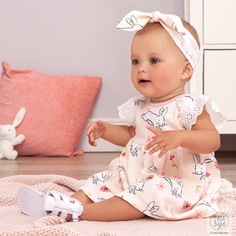 Tesa Babe Baby Girl Clothes Easter Parade Baby Girl Flutter Sleeve Dress