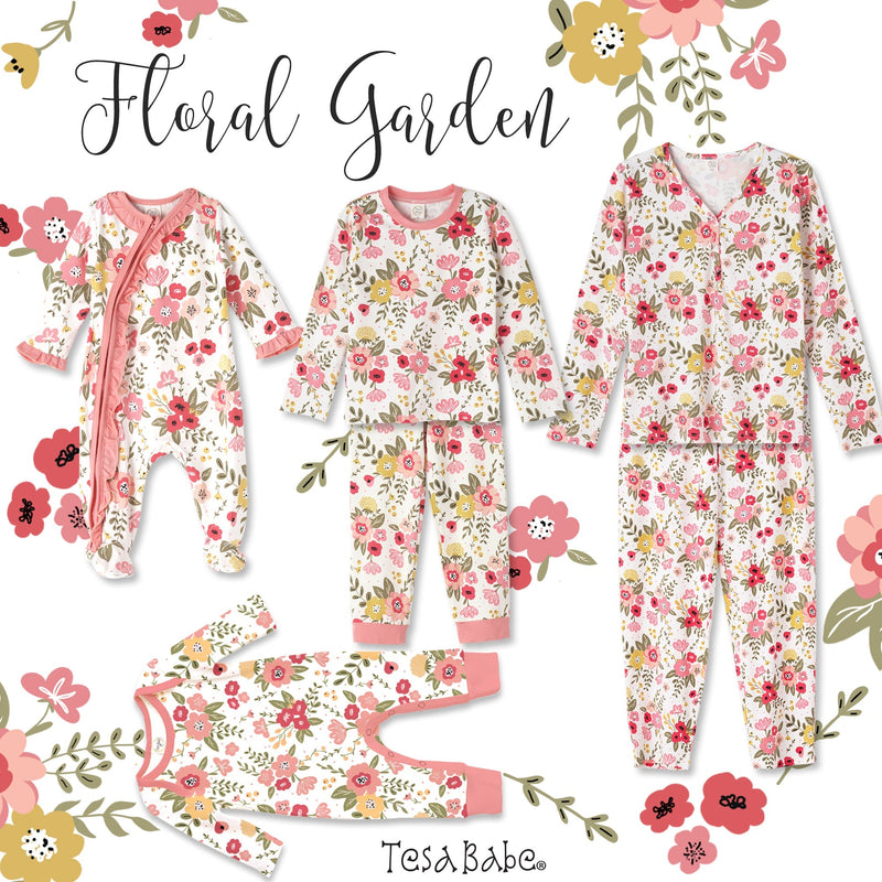 Tesa Babe Baby Girl Clothes Floral Garden Romper