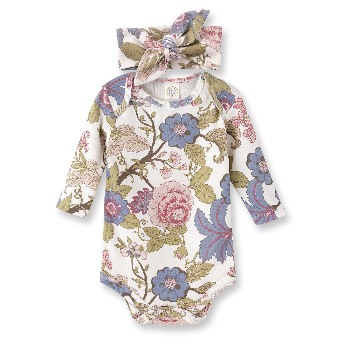 Tesa Babe Baby Girl Clothes Floral Tapestry Bodysuit Set