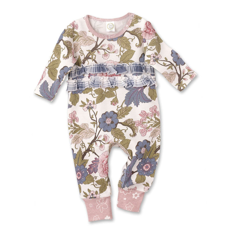 Tesa Babe Baby Girl Clothes Floral Tapestry Ruffle Romper