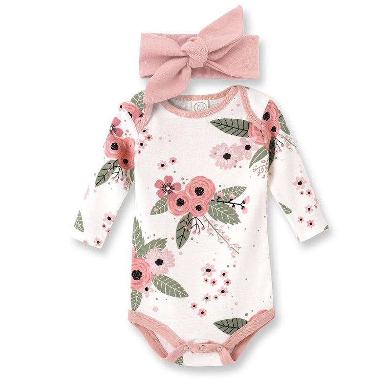 Tesa Babe Baby Girl Clothes Jardin Bodysuit Set