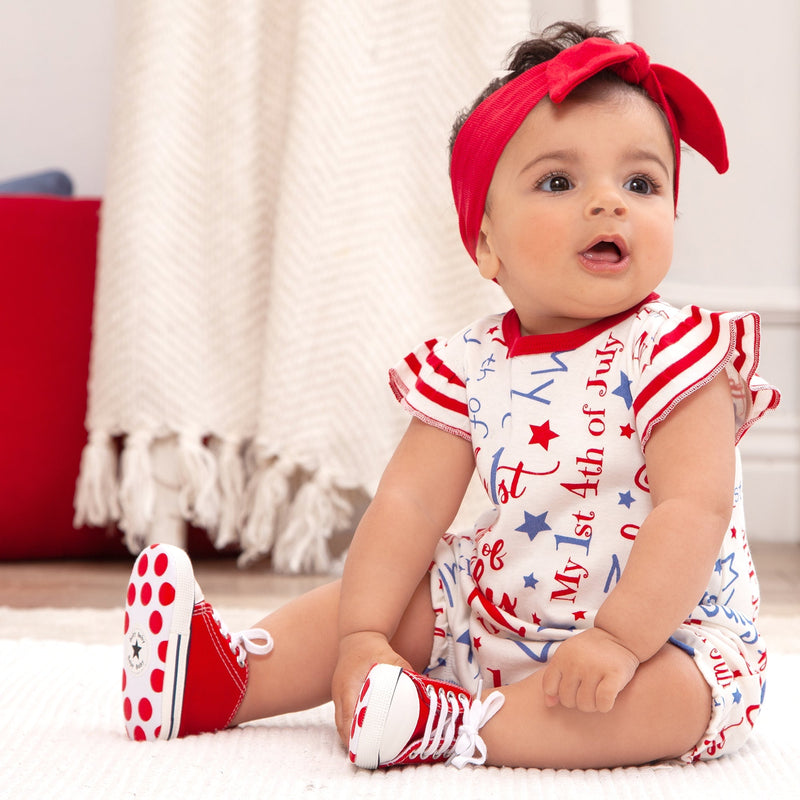Tesa Babe Baby Girl Clothes My 1st 4th of July Bubble Romper