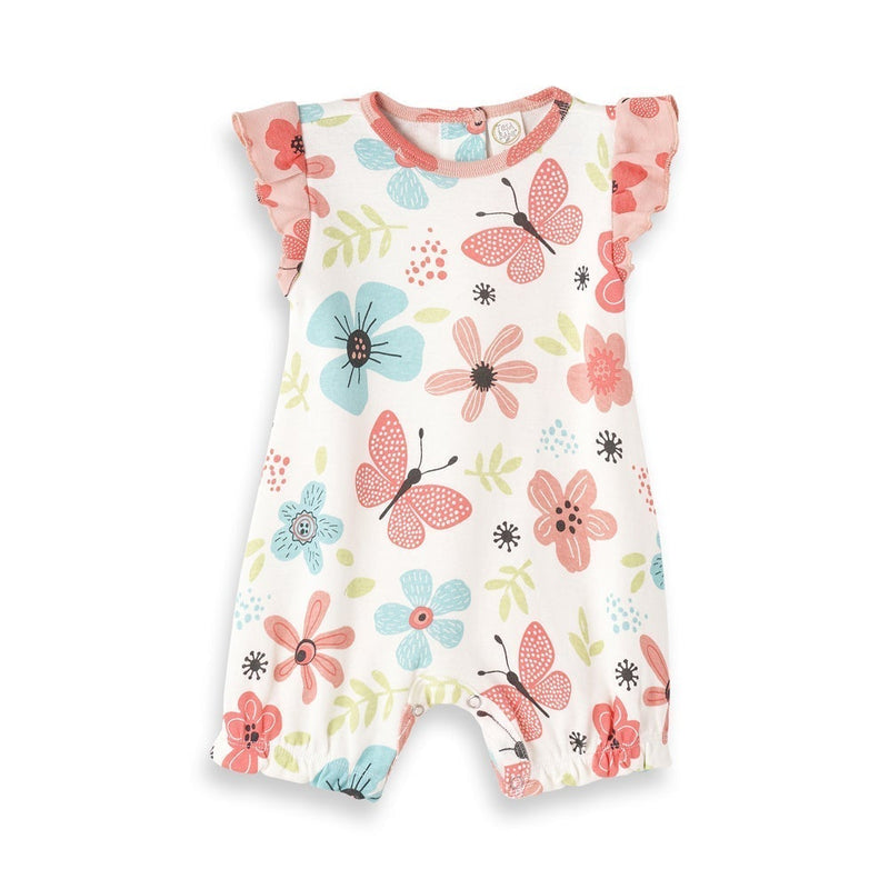 Tesa Babe Baby Girl Clothes NEW! Butterflies & Blooms Bubble Romper