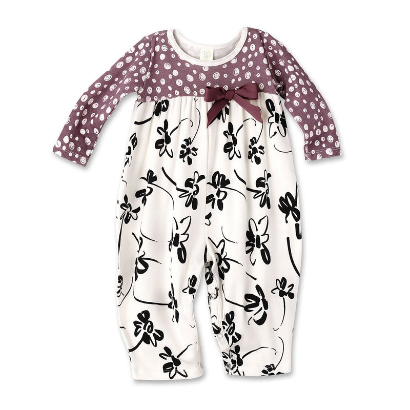 Tesa Babe Baby Girl Clothes Painterly Petals Bubble Romper
