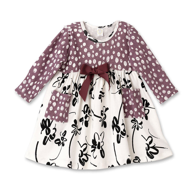Tesa Babe Baby Girl Clothes Dress / 3-6 months Painterly Petals Dress