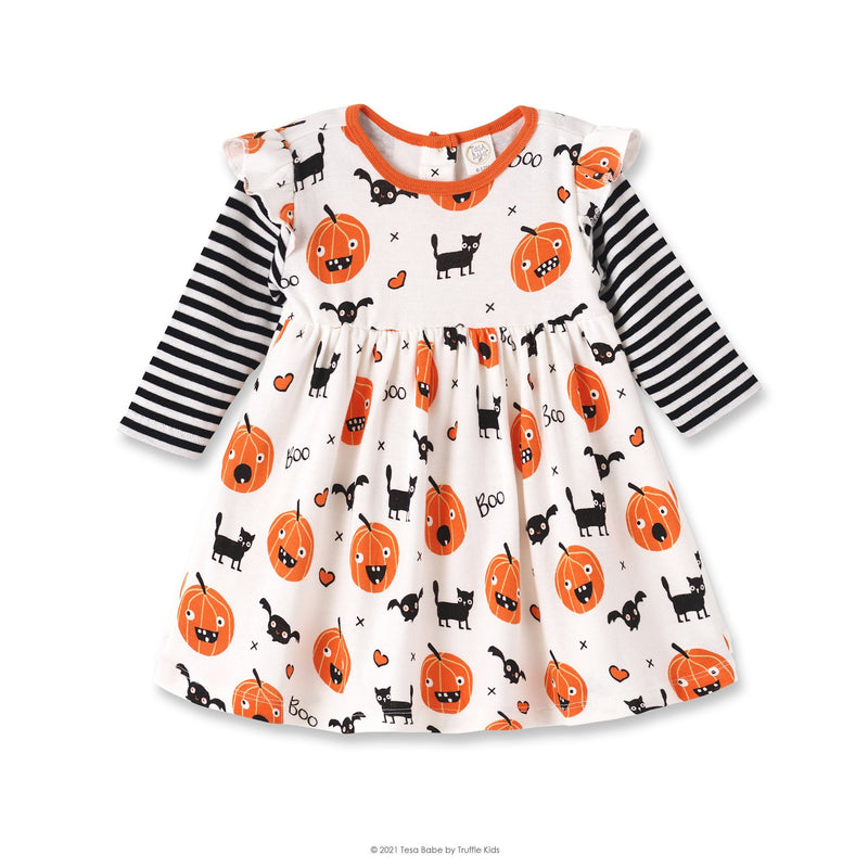 Tesa Babe Baby Girl Clothes Dress / 12-18 months Playful Pumpkins Pocket Dress