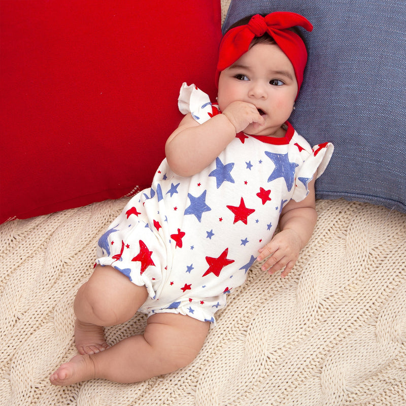 Tesa Babe Baby Girl Clothes Stars Stripes Baby Girl Bubble Romper