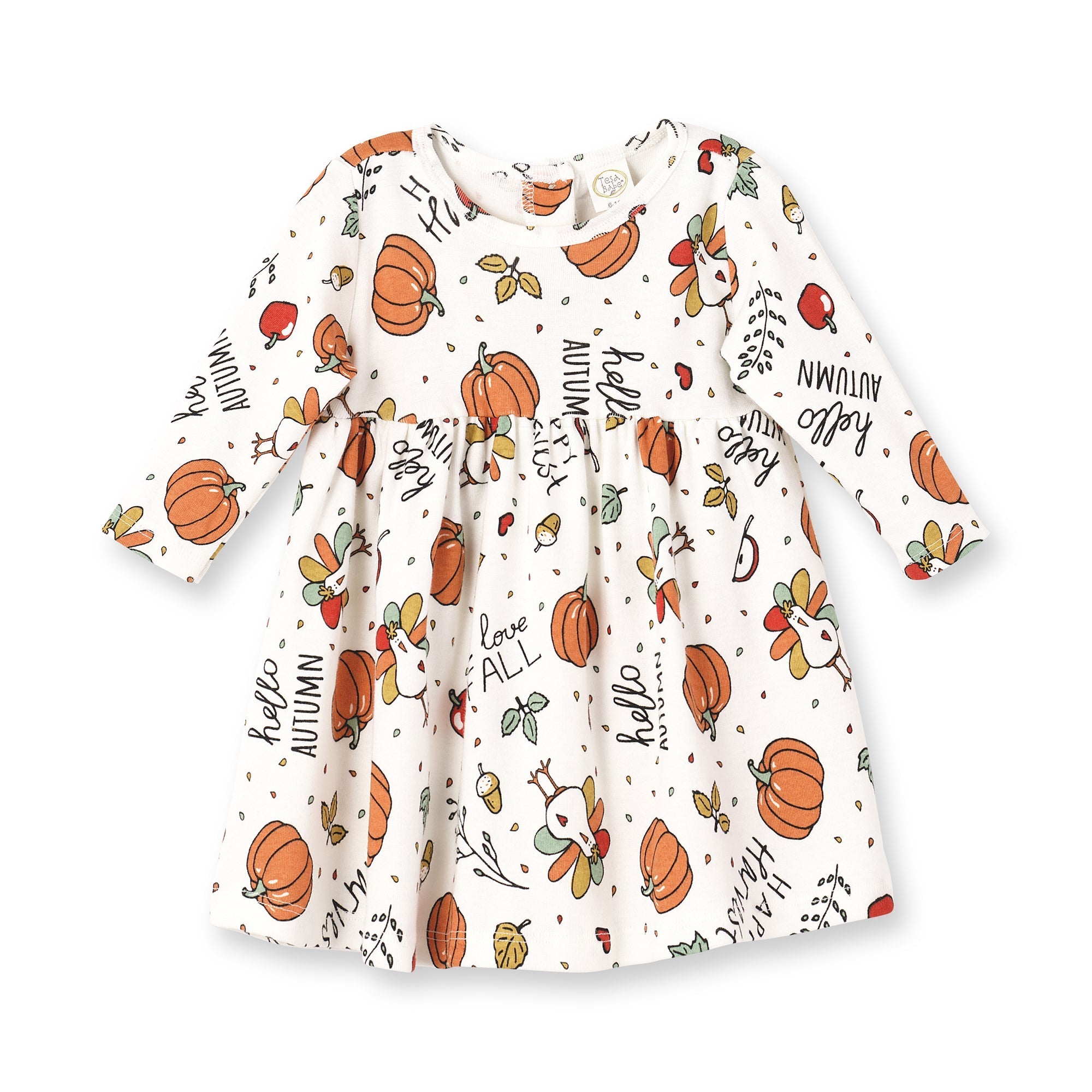 Baby Girl Thanksgiving Dress Soft Cotton Fall Outfit Baby Girl Thanksgiving Dress Soft Cotton Fall Outfit
