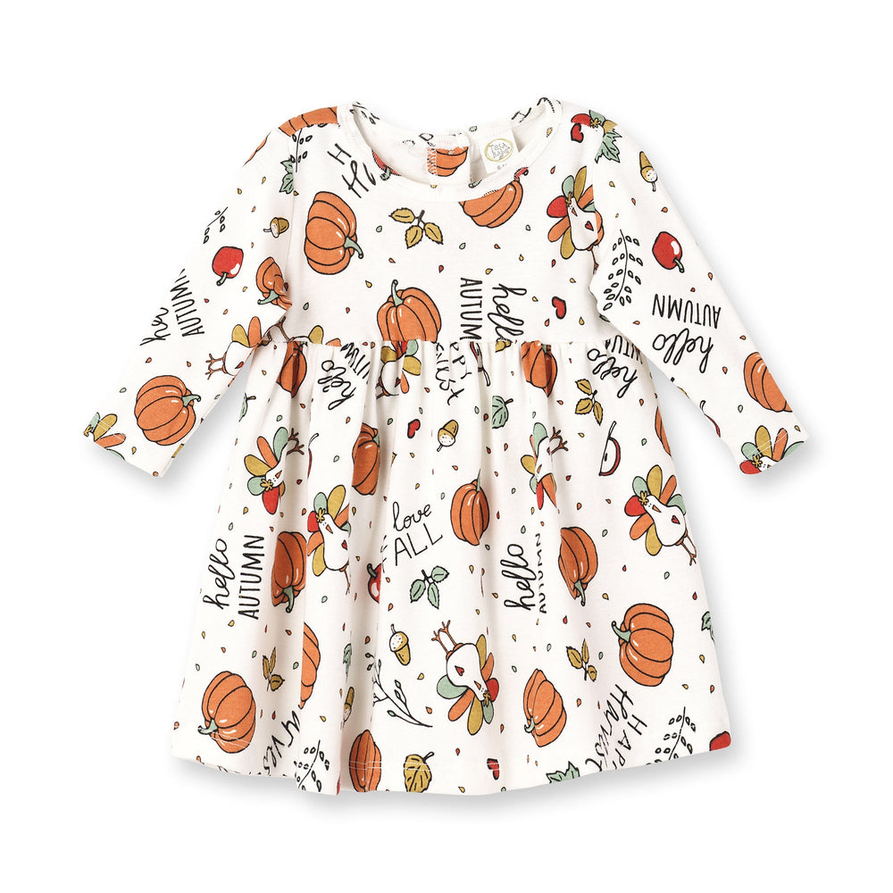 baby girl fall dress Pumpkin Harvest Thanksgiving Color:06 Blue Pink Print or her first birthday NumberSea-NumberSea Sexy Black Wedding vintage wedding