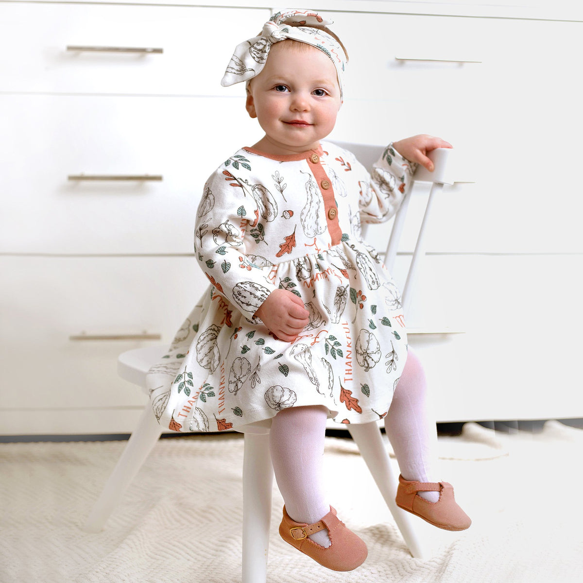 Tesa Babe Baby Girl Clothes Thanksgiving Harvest Baby Girl Dress