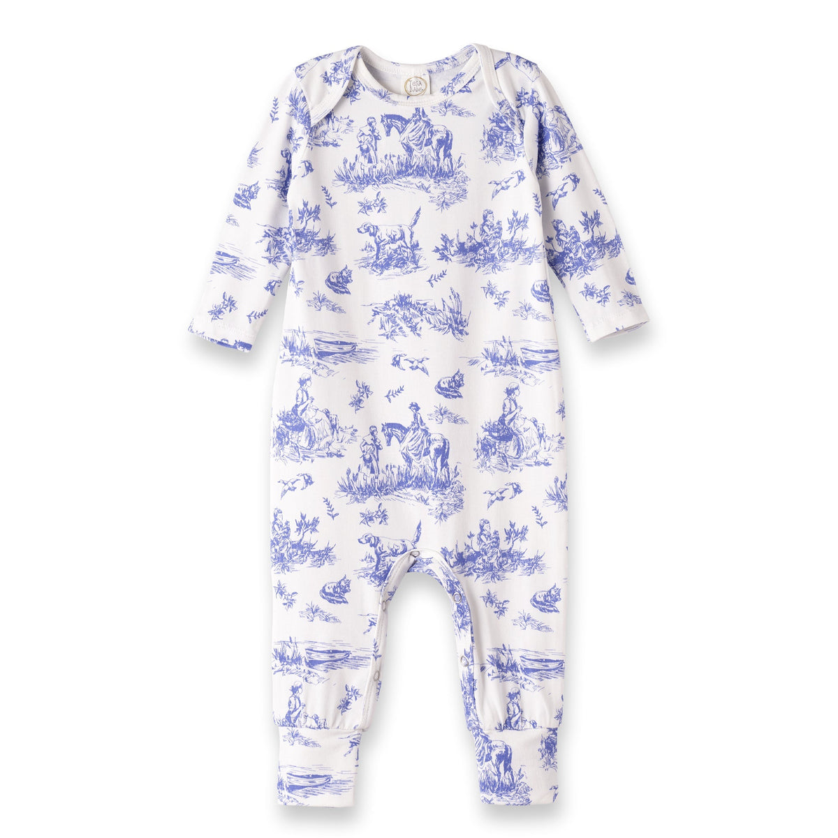 Tesa Babe Baby Girl Clothes Romper / Newborn Toile de Jouy Bamboo Romper