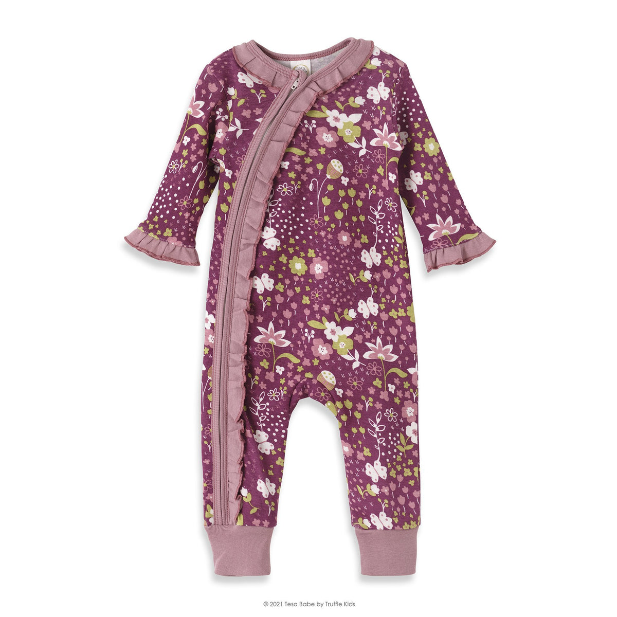Tesa Babe Baby Girl Clothes Romper / Newborn Wallflowers Zipper Kimono Romper