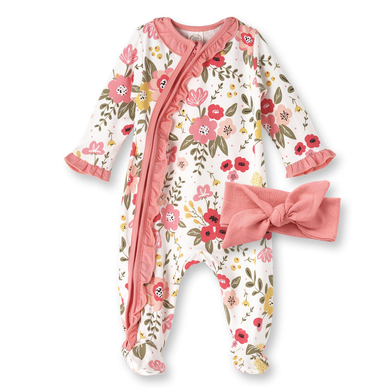 Tesa Babe Baby Girl Gift Sets 3-Pc Gift Set Floral Garden