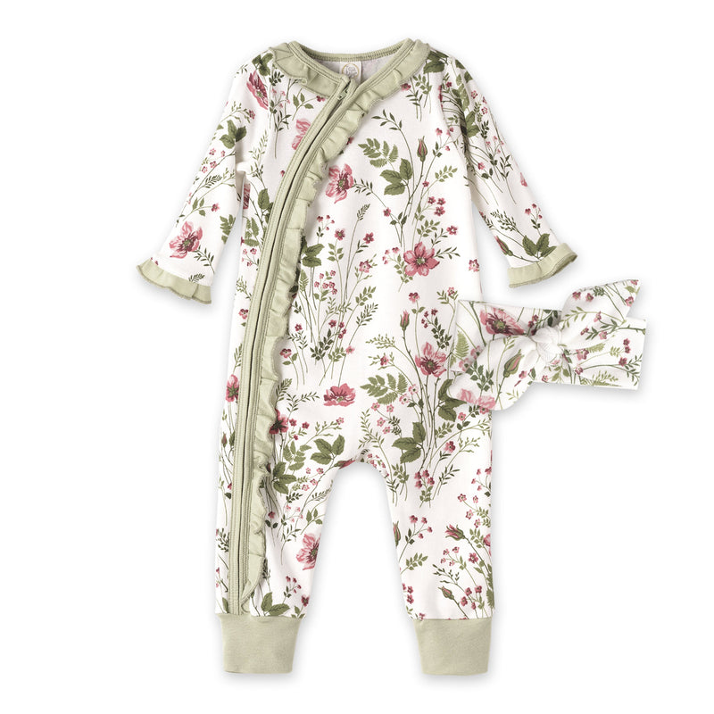 Tesa Babe Baby Girl Gift Sets 3-Pc Gift Set Pretty Petals/Pink