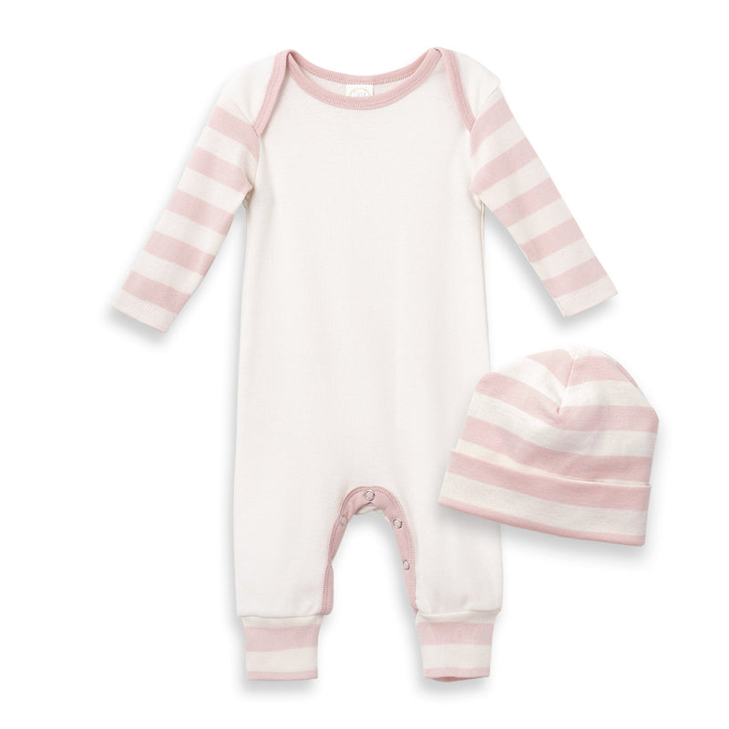 Tesa Babe Baby Girl Gift Sets Copy of 2-Pc Gift Set Pink Stripe