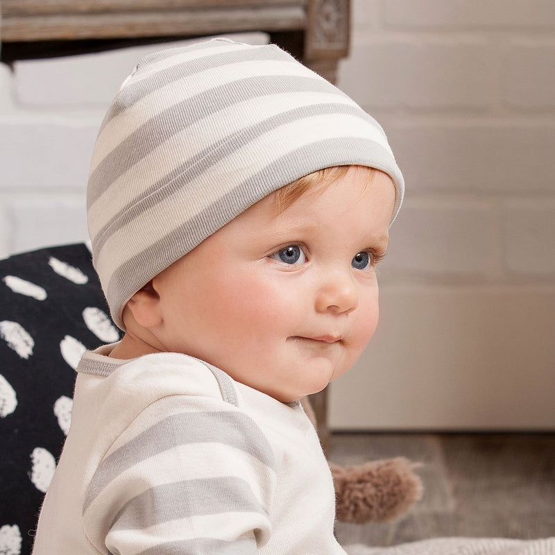 Tesa Babe Baby Hats Hat Grey Stripes