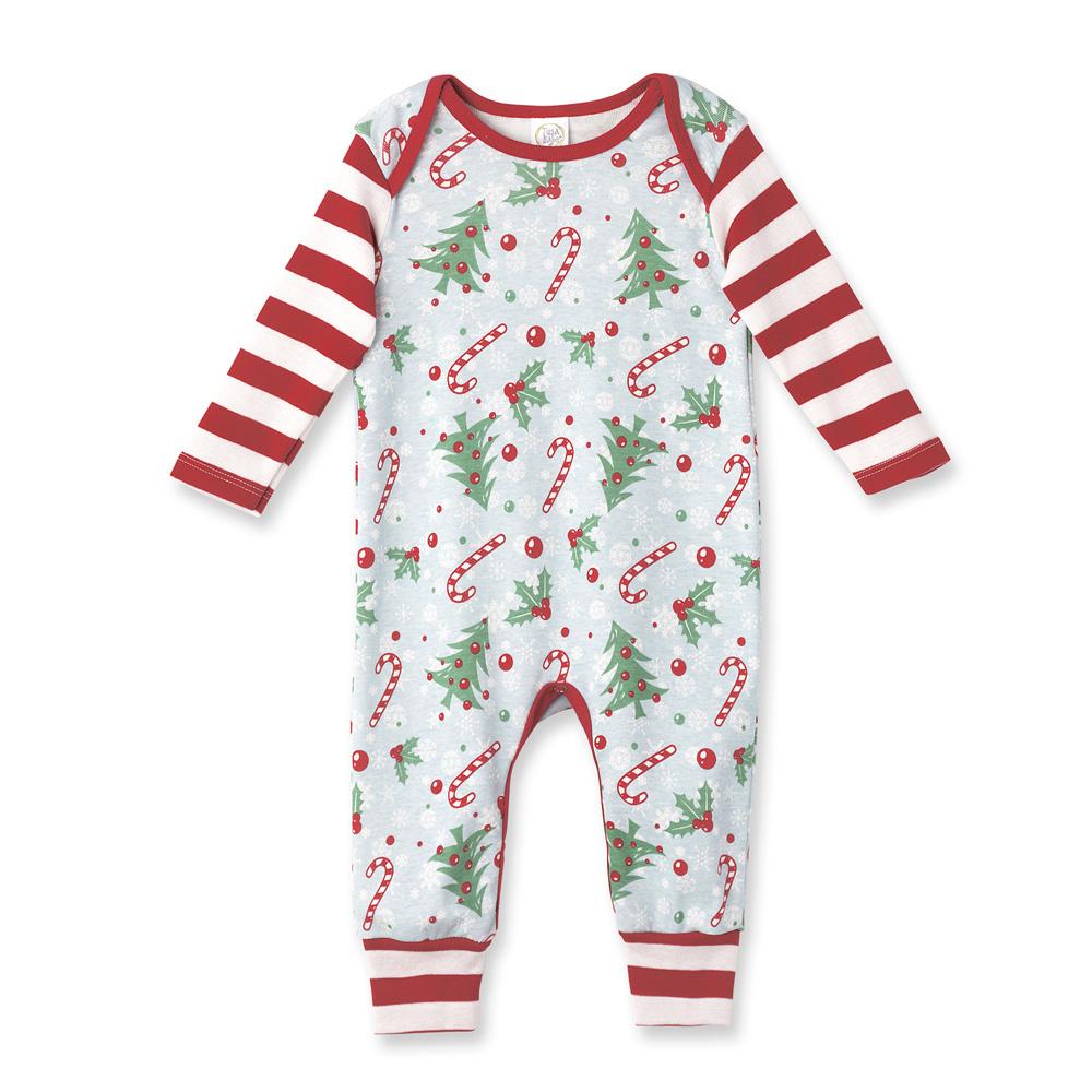 Tesa Babe Baby Unisex Clothes Baby Candy Cane Striped Christmas Romper
